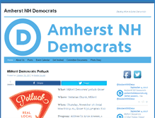 Tablet Screenshot of amherstnhdemocrats.org